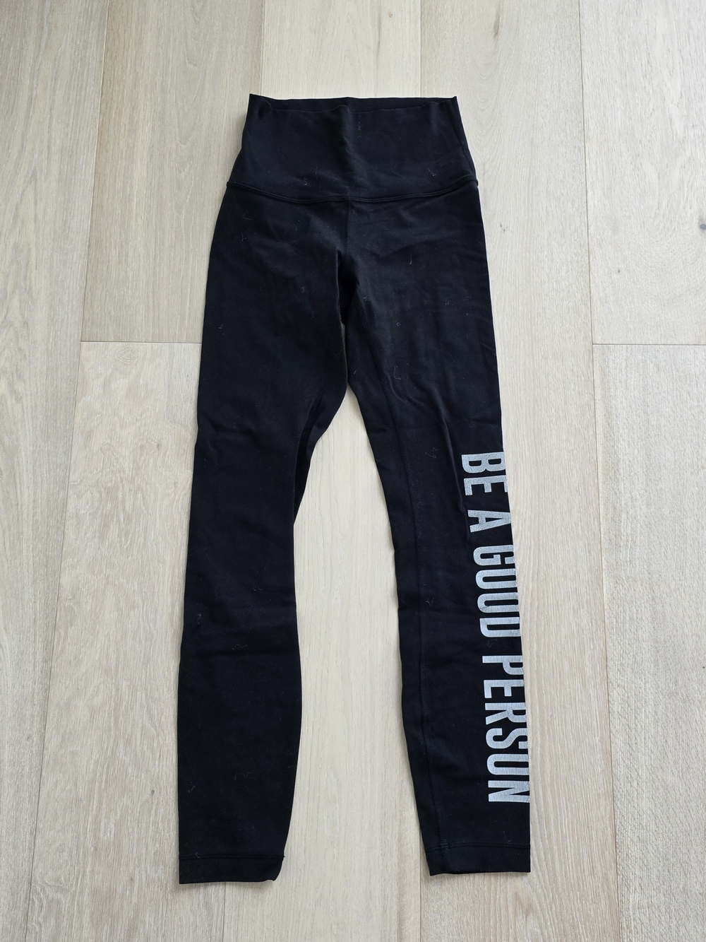 Lululemon Align Leggings Womens 2 Black Be A Good Person BAGP High Rise Yoga